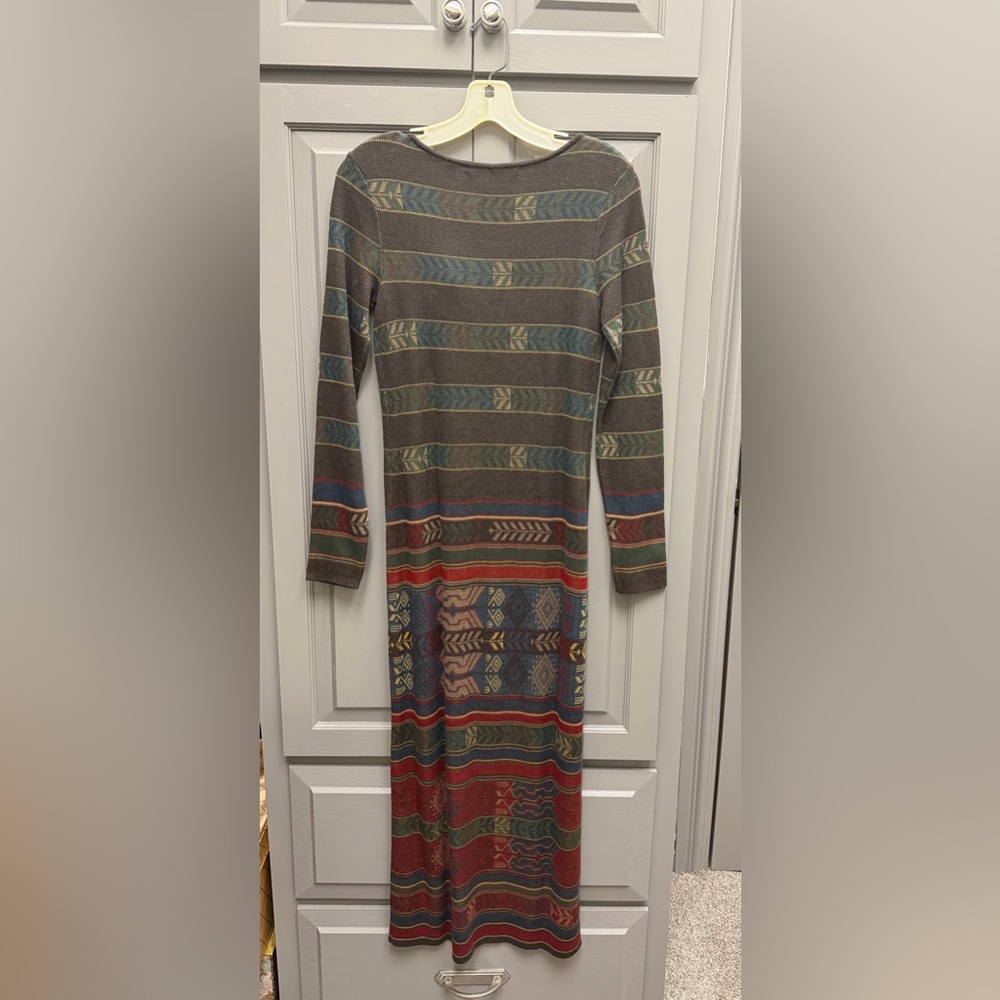 Peruvian Connection Multicolor Patterned Crewneck… - image 8